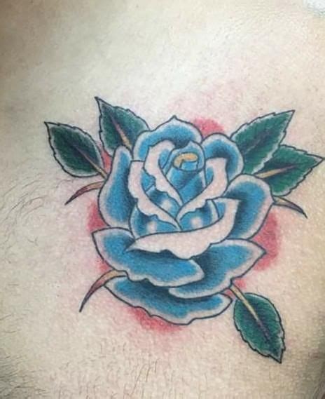 Blue Rose Done At Doomsday Tattoo By Rob Bee San Antonio Texas