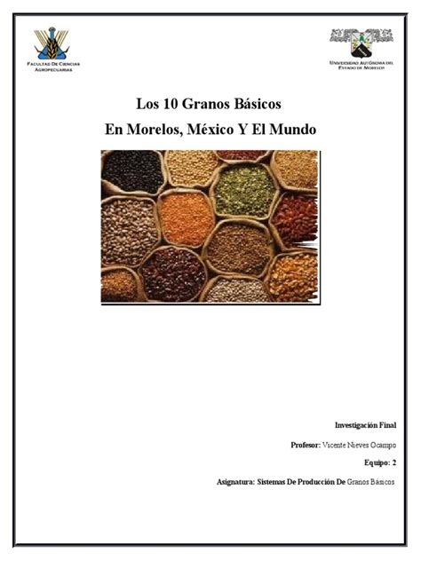 Granos Basicos Pdf Maíz México