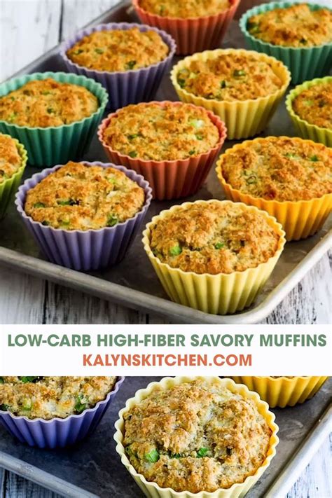 Almond meal, maple flavoring, flax meal, coconut flour, salt and 1 more. These Low-Carb High Fiber Savory Muffins with Parmesan and Green Onions are perfect for a Grab ...