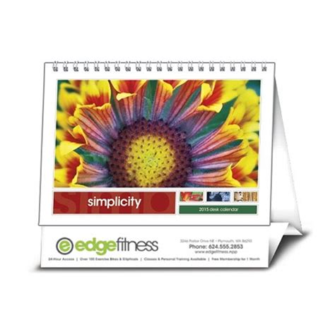Promotional Simplicity Large Desk Calendars