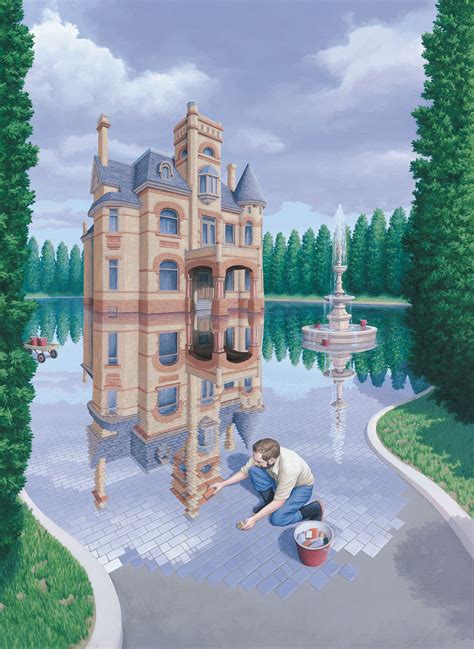 The Incredible Paintings Of Rob Gonsalves Imgur Optical Illusion