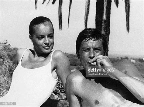 French Actor Alain Delon With Austrian Born Actress Romy Schneider On
