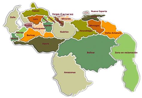 Imagenes Del Mapa De Venezuela