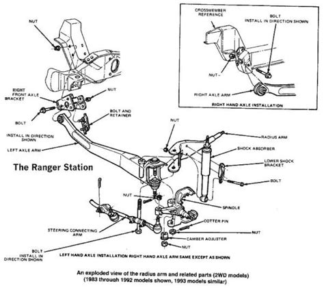 1994 Ford Ranger Front Suspension Diagram
