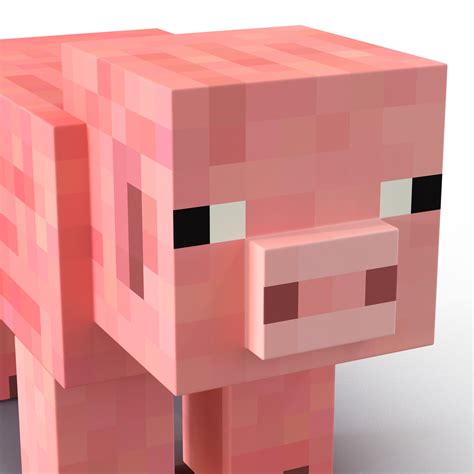 Minecraft Pig 3d Model