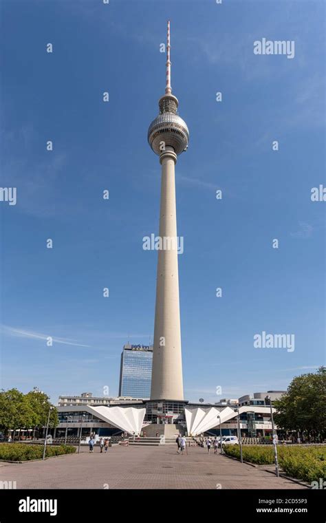 The Tv Tower Known As The Fernsehturm In German At Alexanderplatz In