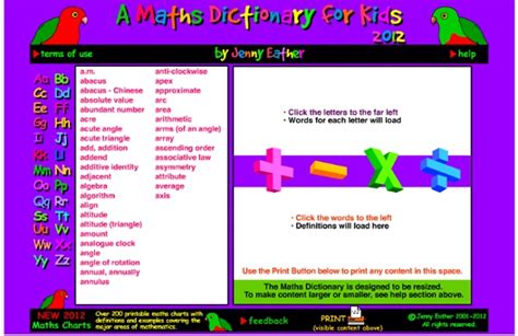 A Maths Dictionary For Kids 2013 By Jenny Eather Pearltrees