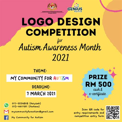 Logo Design Competition For Autism Awareness Month 2021 The Malaysian