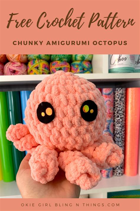 chunky amigurumi octopus pattern free crochet pattern artofit