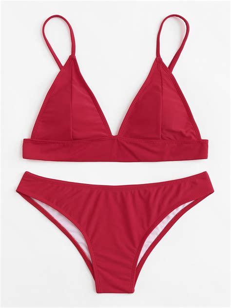 Shop Adjustable Straps Bikini Set online. SheIn offers Adjustable