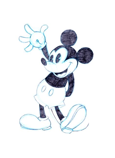 Mickey Mouse Sketch By Padawanlinea On Deviantart