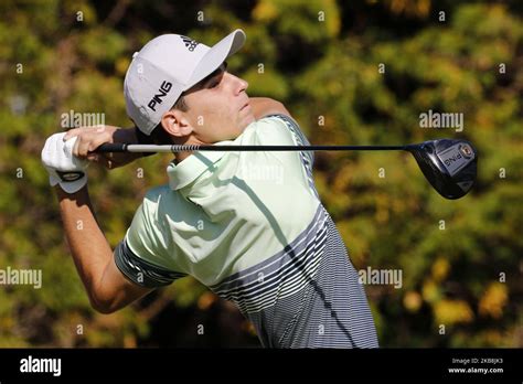 Joaquin Niemann Of Chile Action During An Pga Tour The Cj Cup Nine Bridges Round 3 At Nine