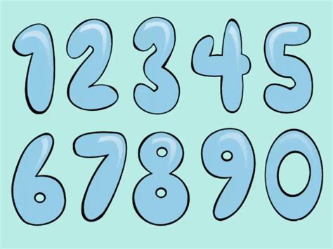 Bubble Numbers Printable
