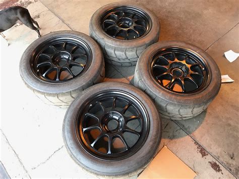 Fs 17x9 Et 45 Black Track Wheels With 2554017 Nitto Nt 01 Tires