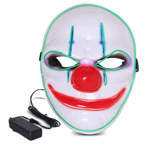 Halloween Led Mask Purge Masks With Lighten El Wires Scary Light Up
