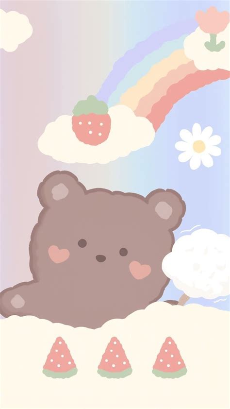 Bear Pastel Kawaii Cute Wallpapers