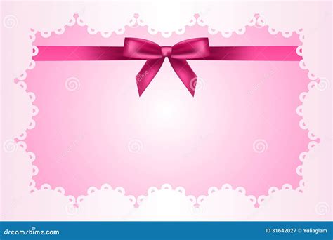 Baby Pink Frame With Lace Royalty Free Stock Photography Image 31642027