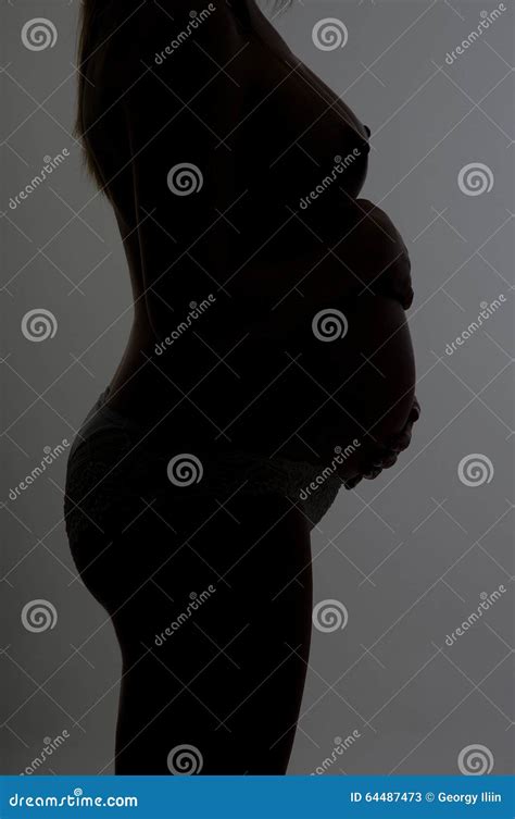 Pregnant Woman S Belly Silhouette Stock Image Image Of Human Love