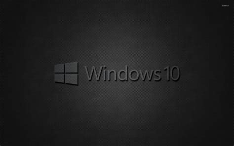 Windows 10 Transparent Text Logo On Black Wallpaper Computer
