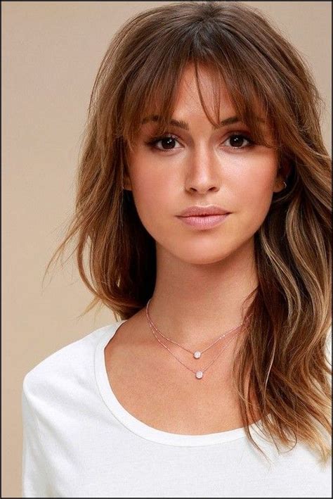 50 Medium Length Hairstyles With Bangs For Women Easy Hairstyles