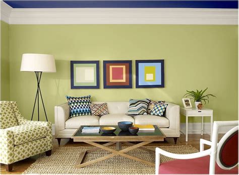 Colors that you may not have considered a good pair so far because they differ so the trend for every living room: Green Paint Schemes Living Room | Blue living room, Bold ...