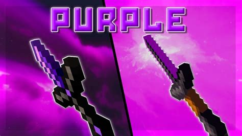 The Best Purple Texture Packs For Bedwars 189 Pvp 🟣 Youtube