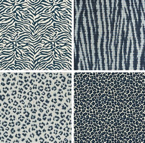 Navy Blue Animal Upholstery Fabric For Furniture Exotic Etsy