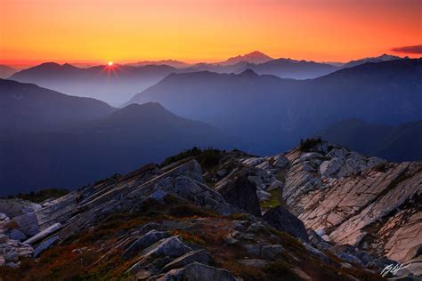 M468 Sunset Mt Baker In The North Cascades Washington Randall J