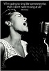Billie Holiday Quote Music Poster Print 13 x 19in with Poster Hanger ...