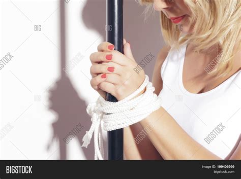 Blonde Woman Her Hands Image And Photo Free Trial Bigstock