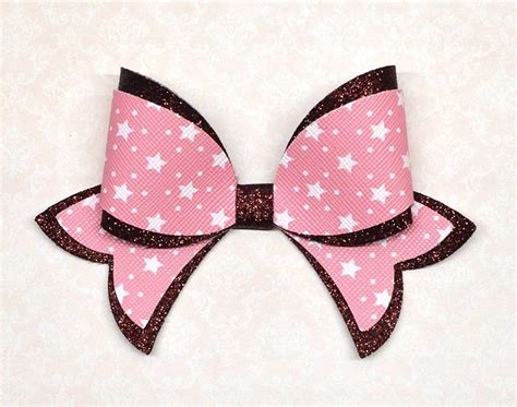 This post may contain affiliate links. Bow template SVG Hair bow SVG template Faux leather bow ...