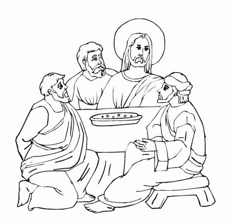 Last Supper Coloring Page Printable Coloring Page Coloring Home
