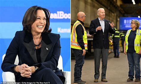 Kamala Harris Gives Bizarre Defense Of Bidens Age Daily Mail Online