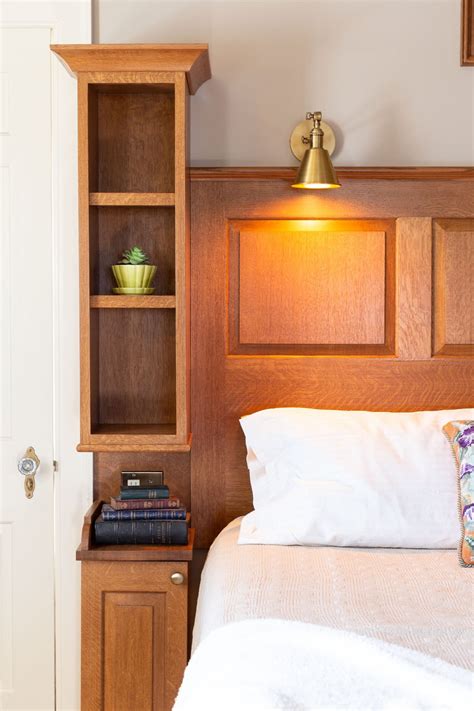 Built In Headboard And Nightstands With Bookcases — Cristofir Bradley