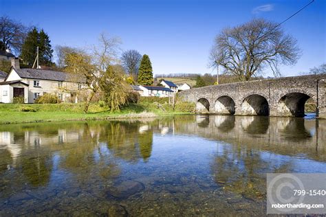 River Barle At Withypool Exmoor Stock Photo