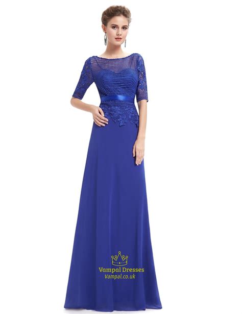 Trendy and classy mother of the bride dresses are presented in this photo gallery. Royal Blue Mother Of The Bride Dress With Lace Bodice ...
