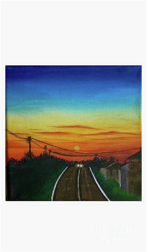 Sunset Painting By Rania Alhamoud Fine Art America