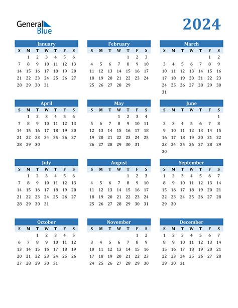 2024 Printable Calendar By Month Printable World Holiday 2024