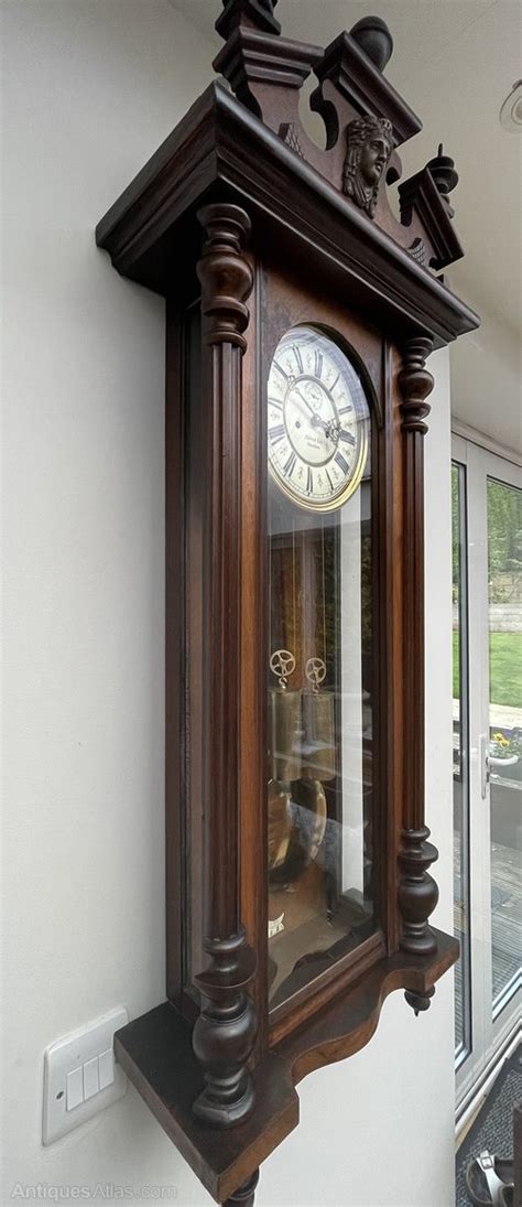 Antiques Atlas Victorian Walnut Wall Clock Alfred Lea Aberdare