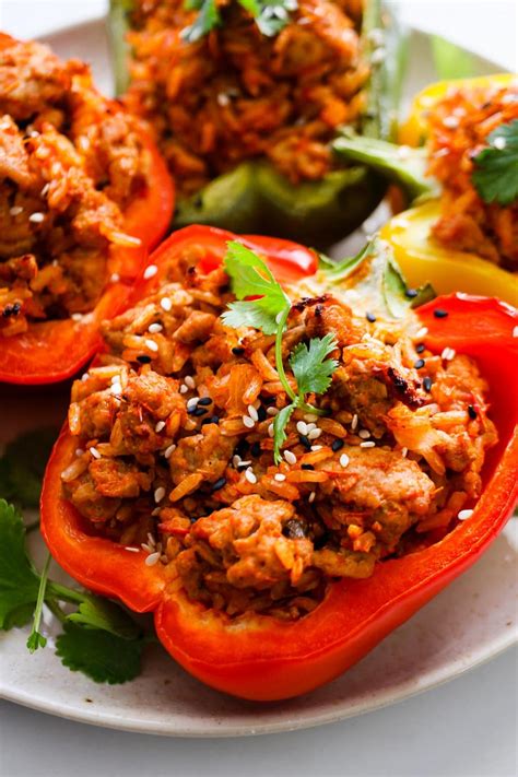 Ground Turkey Stuffed Bell Peppers Exploring Healthy Foods