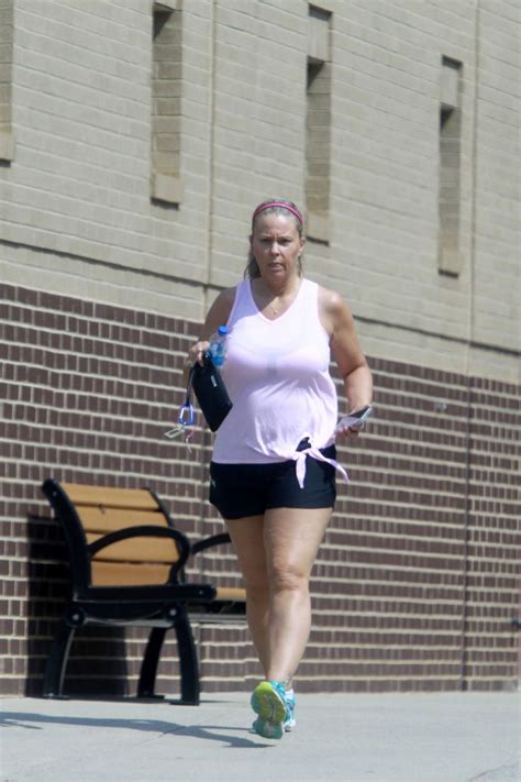 Kate Gosselin 47 Shows Off Legs In Short Shorts On Rare Outing After