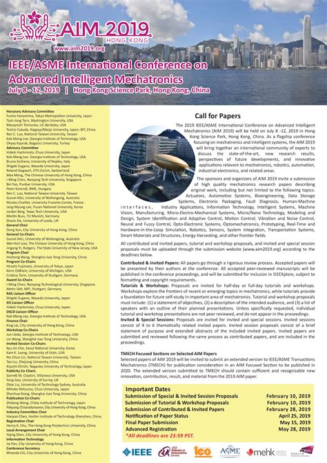 The Ieee Asme International Conference On Advanced Intelligent