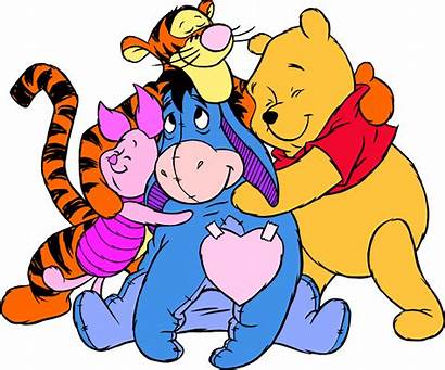 Clip Hugs Clipart Pooh Winnie Hug Disney