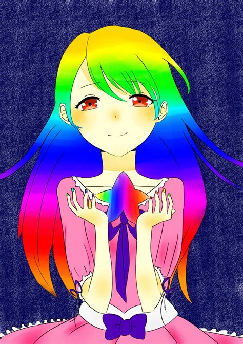 Rainbow Girl By Srtasabakuno On Deviantart
