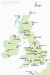 Mapa de los aeropuertos del Reino Unido: ubicación de los aeropuertos y ...