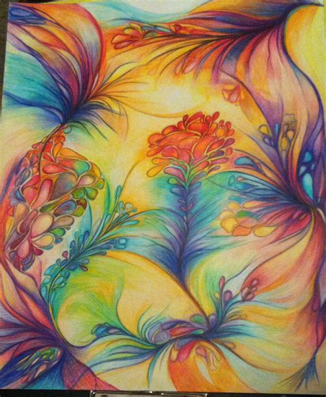 Pin By L G On Color My World Pencil Drawings Of Flowers Color Pencil
