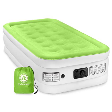 Nothing beats a great night's sleep after a long day. Air Comfort Dream Easy Twin Size Raised Air Mattress with ...
