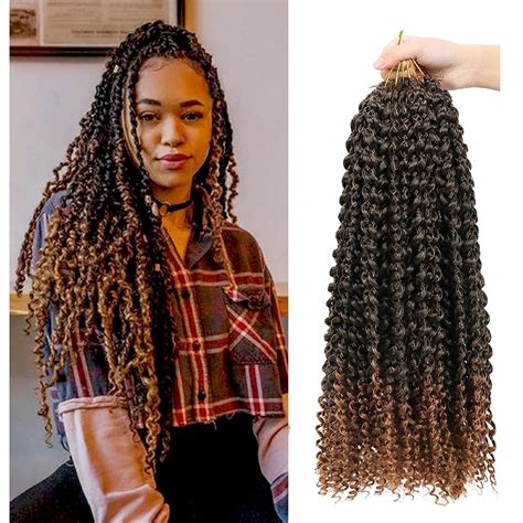 Buy Dorsanee 7packs Passion Twist Hair 18inch Water Wave Crochet Hair