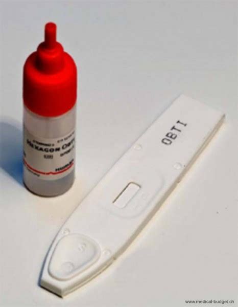 Die tests werden unter anderem bei verdacht auf dickdarmkrebs gemacht. Hexagon OBTI 24 x 1 Test Okkultes Blut im Stuhl ...