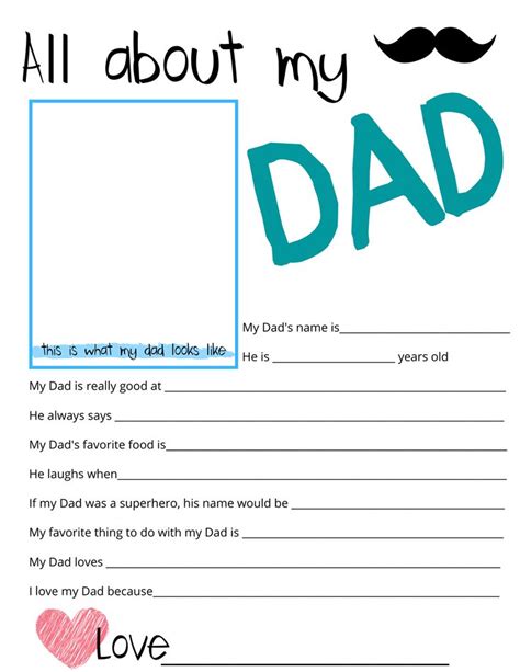 All About Dad Printable Free Printable Word Searches